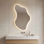 Miroir de salle de bain LED irrégulier
