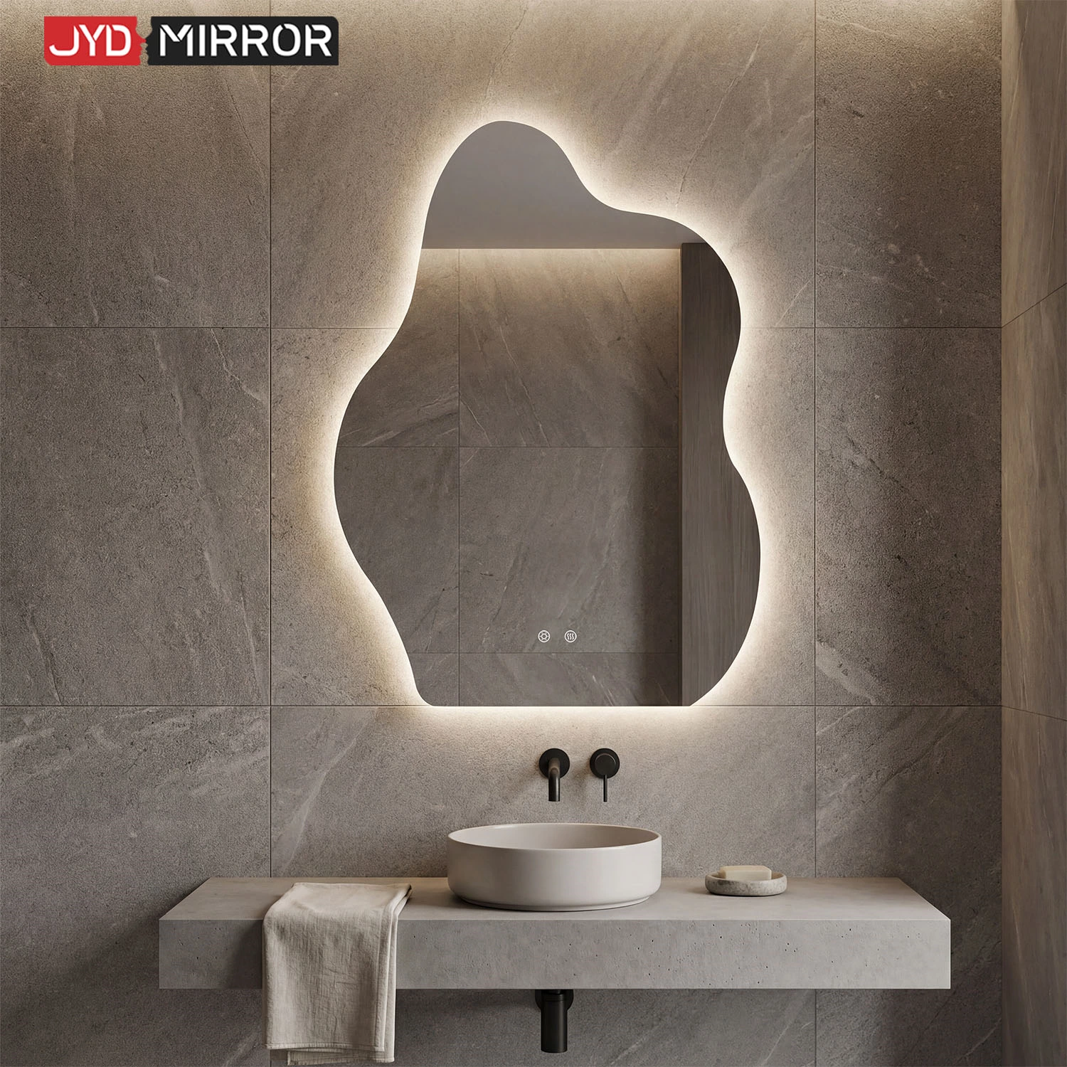 Irregular LED Bathroom Mirror