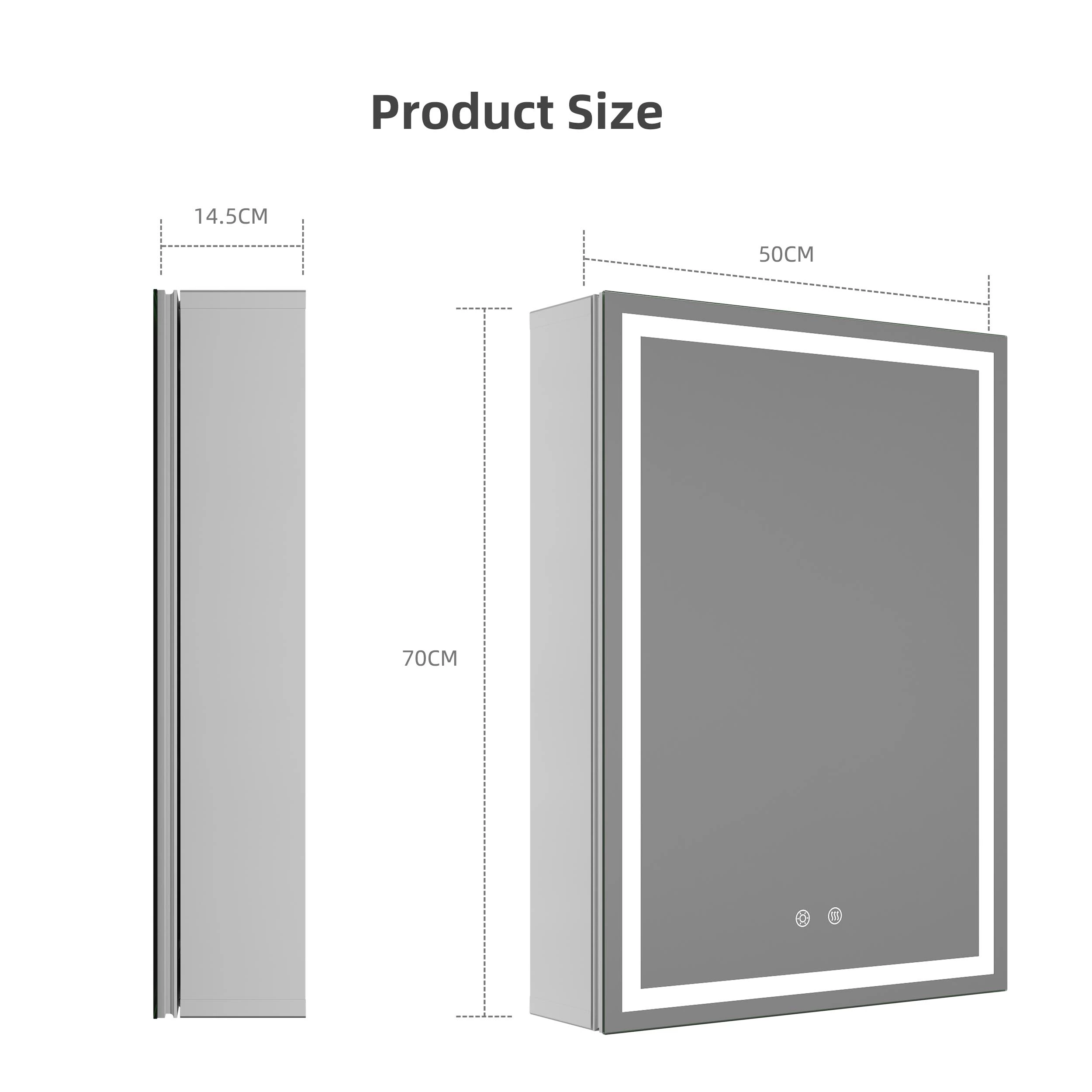 LED Bathroom Mirror Cabinet