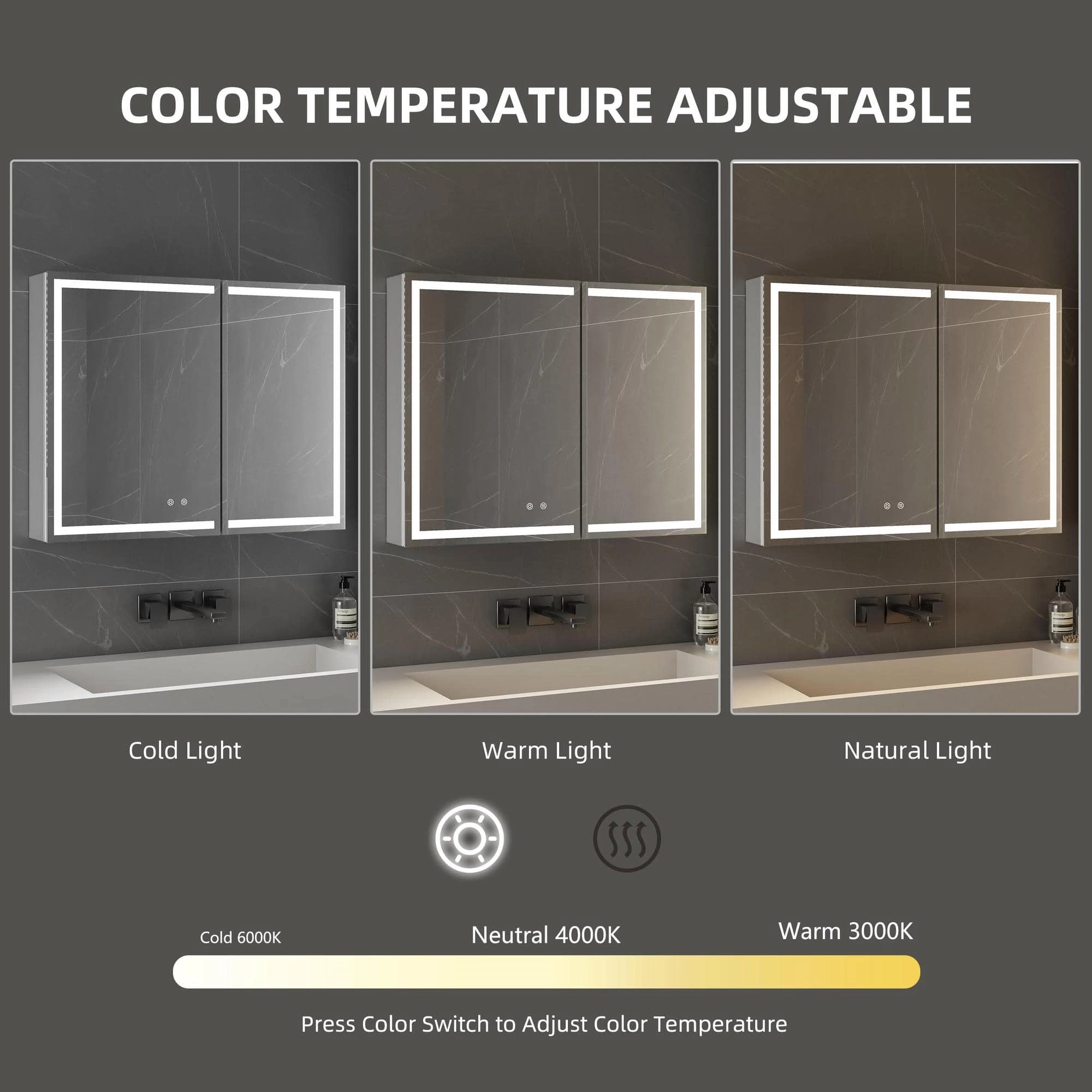 Led Bathroom Mirror Cabinet