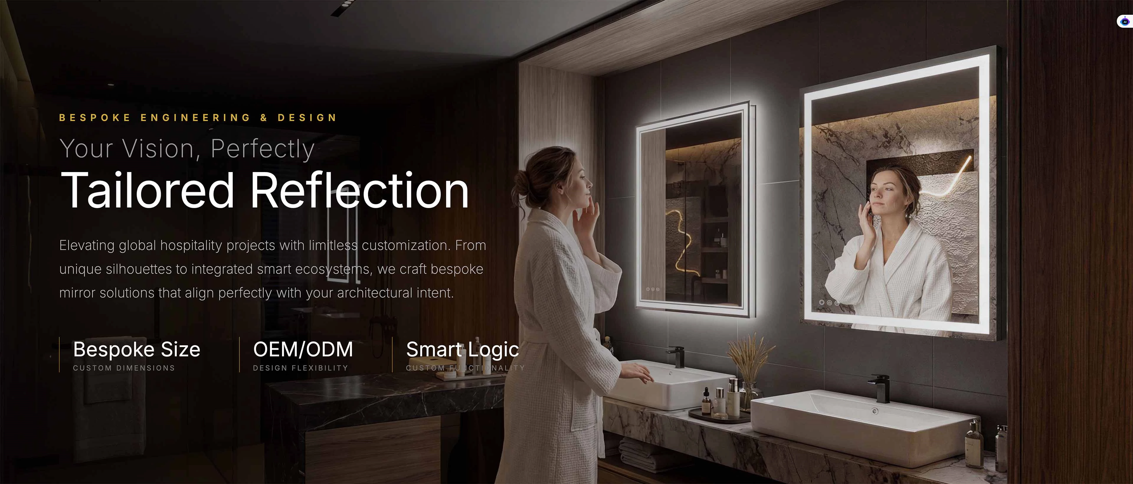 Frameless Bathroom Mirrors