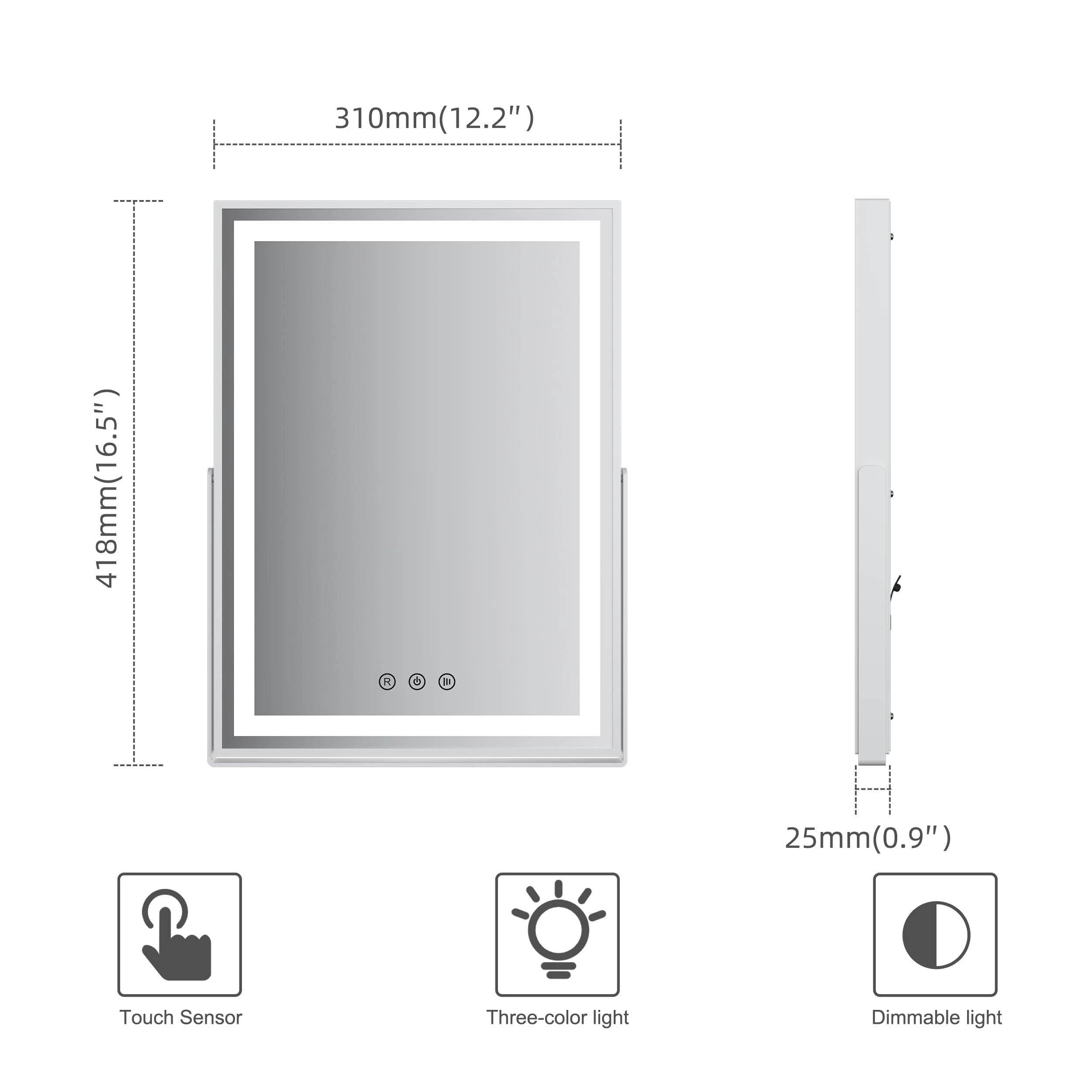 Illuminated Makeup Mirror