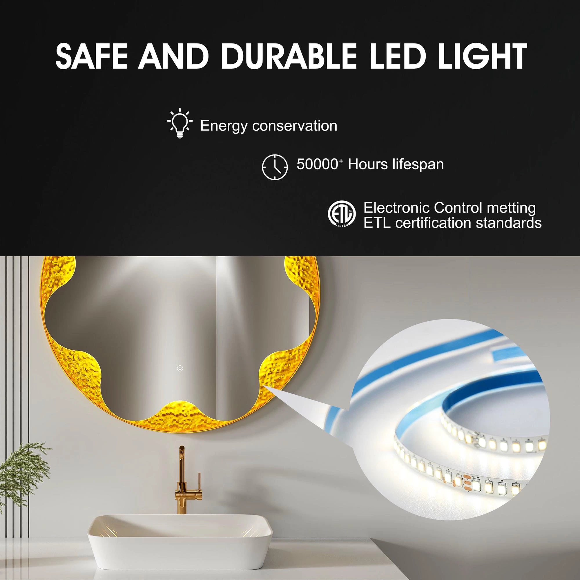 Irregular Bathroom Mirror