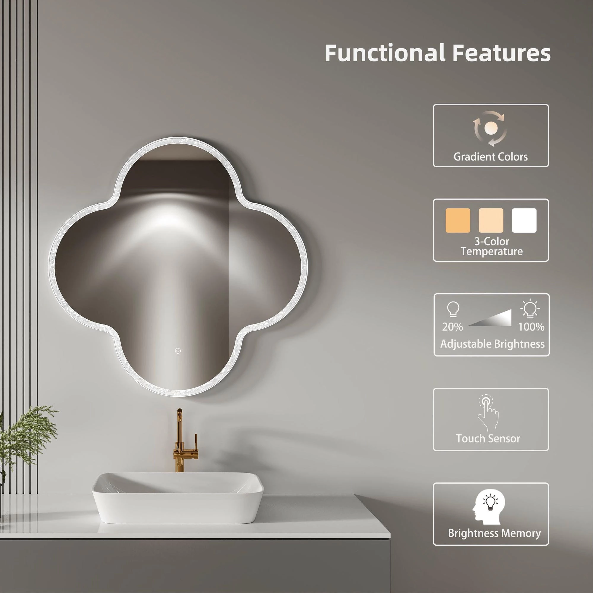 Irregular Shaped Bathroom Mirrors