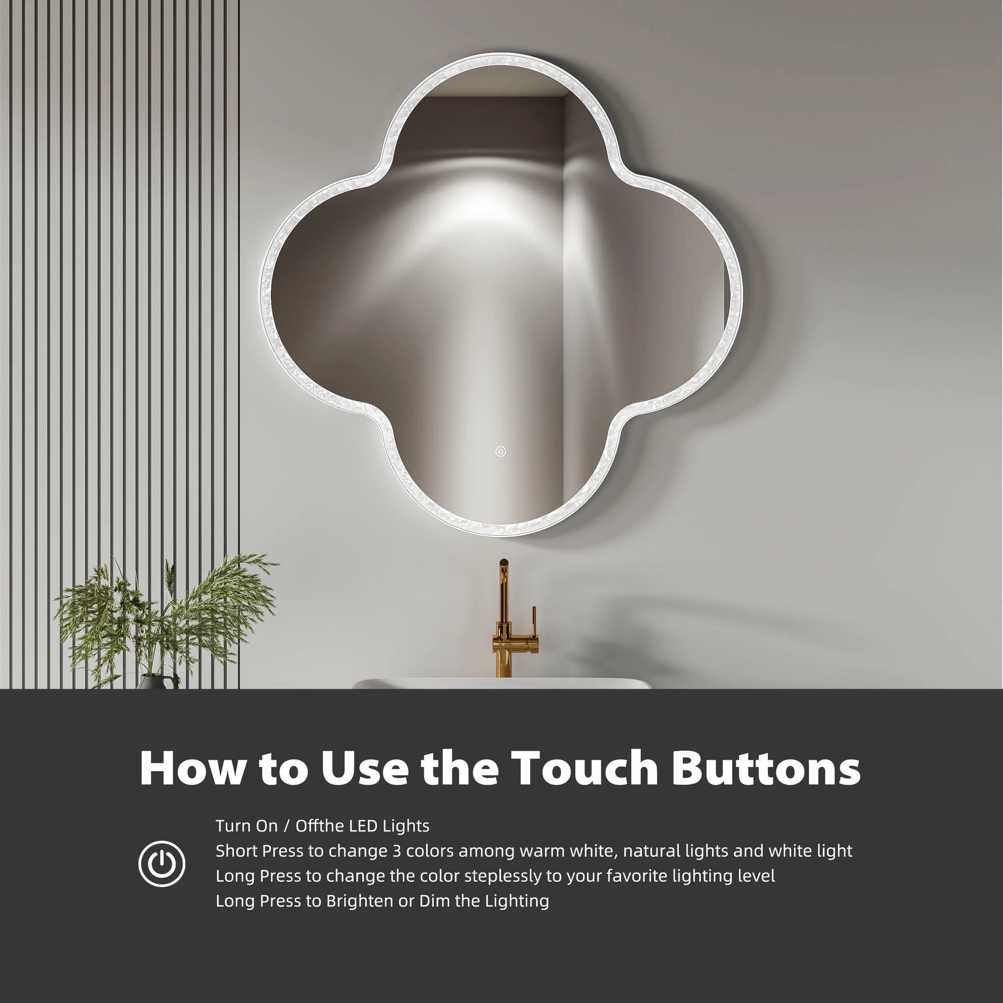 Irregular Bathroom Mirror