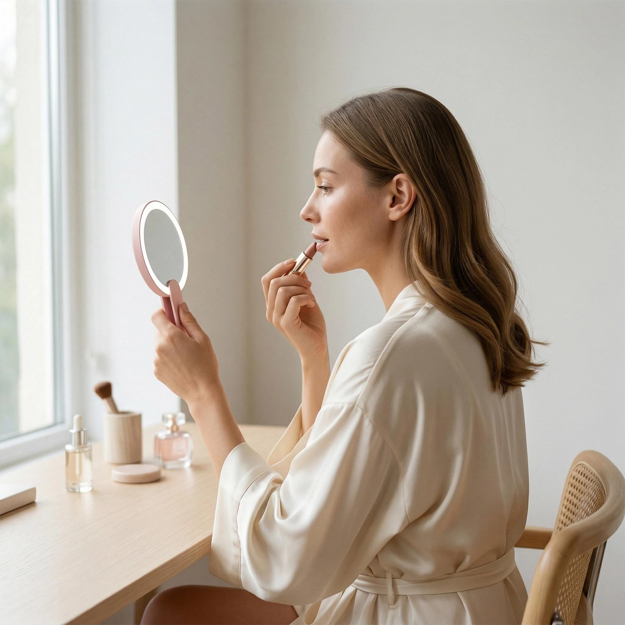 Led Compact Mirror