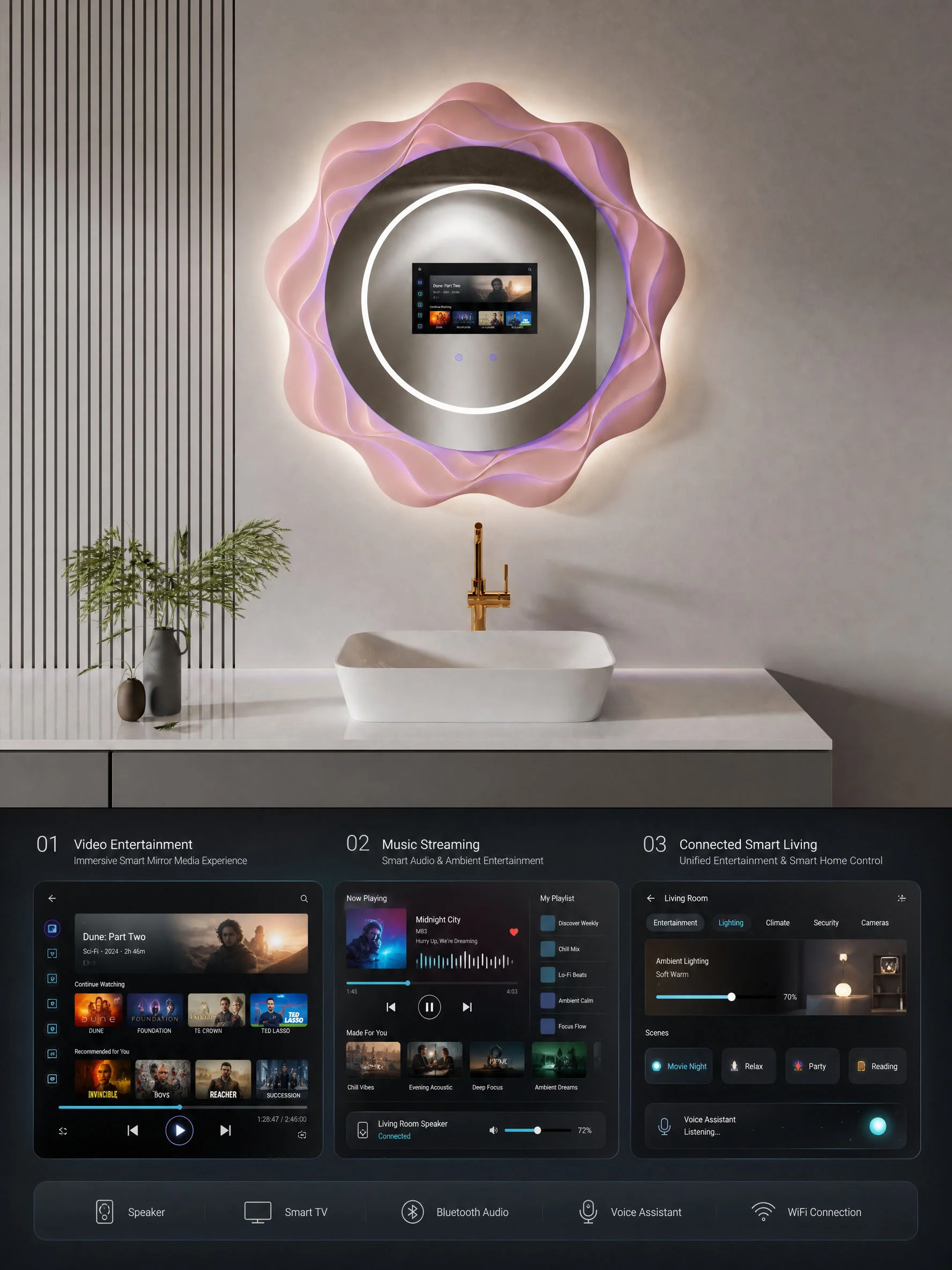 Waterproof Mirror Tv