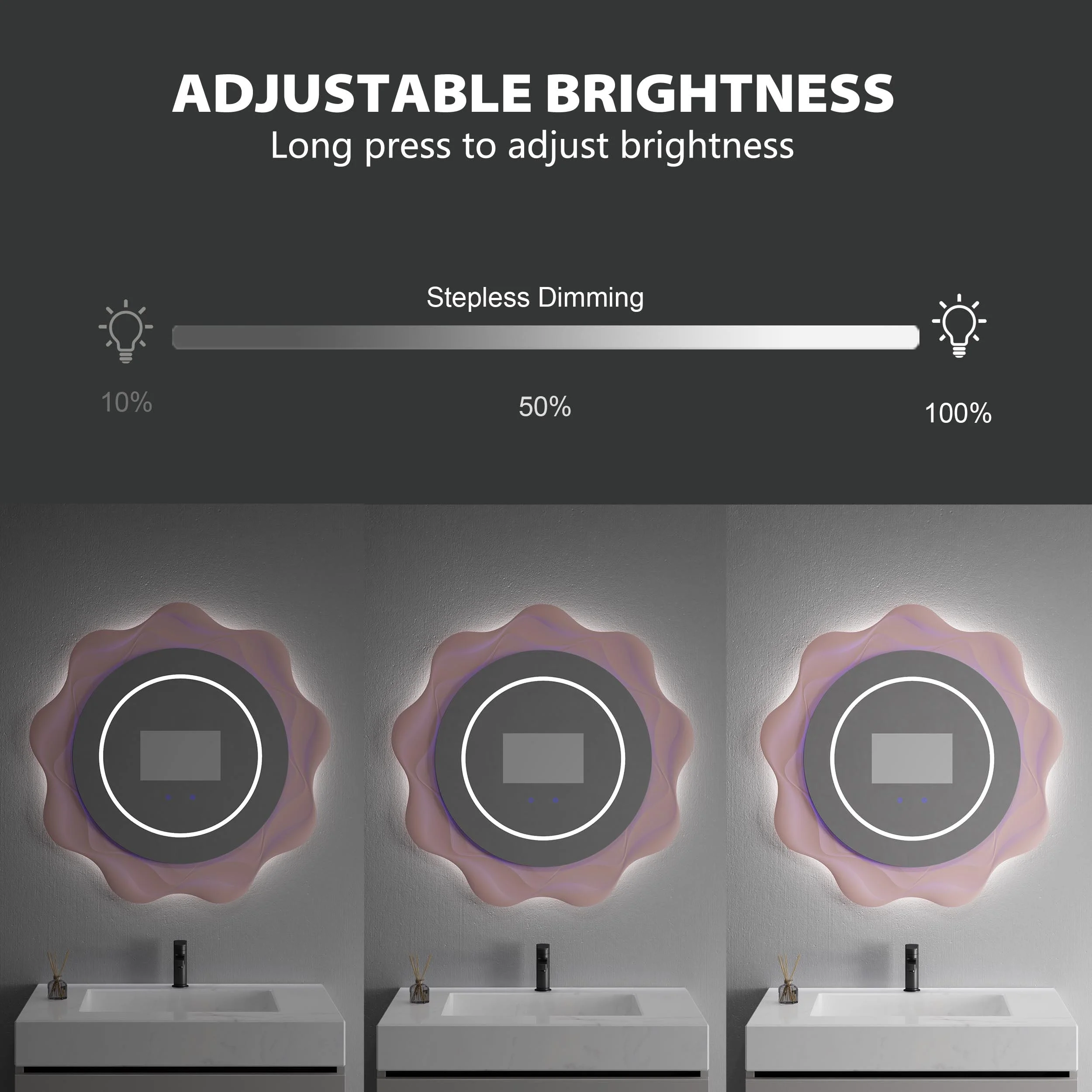Lighted Bathroom Mirror With Tv