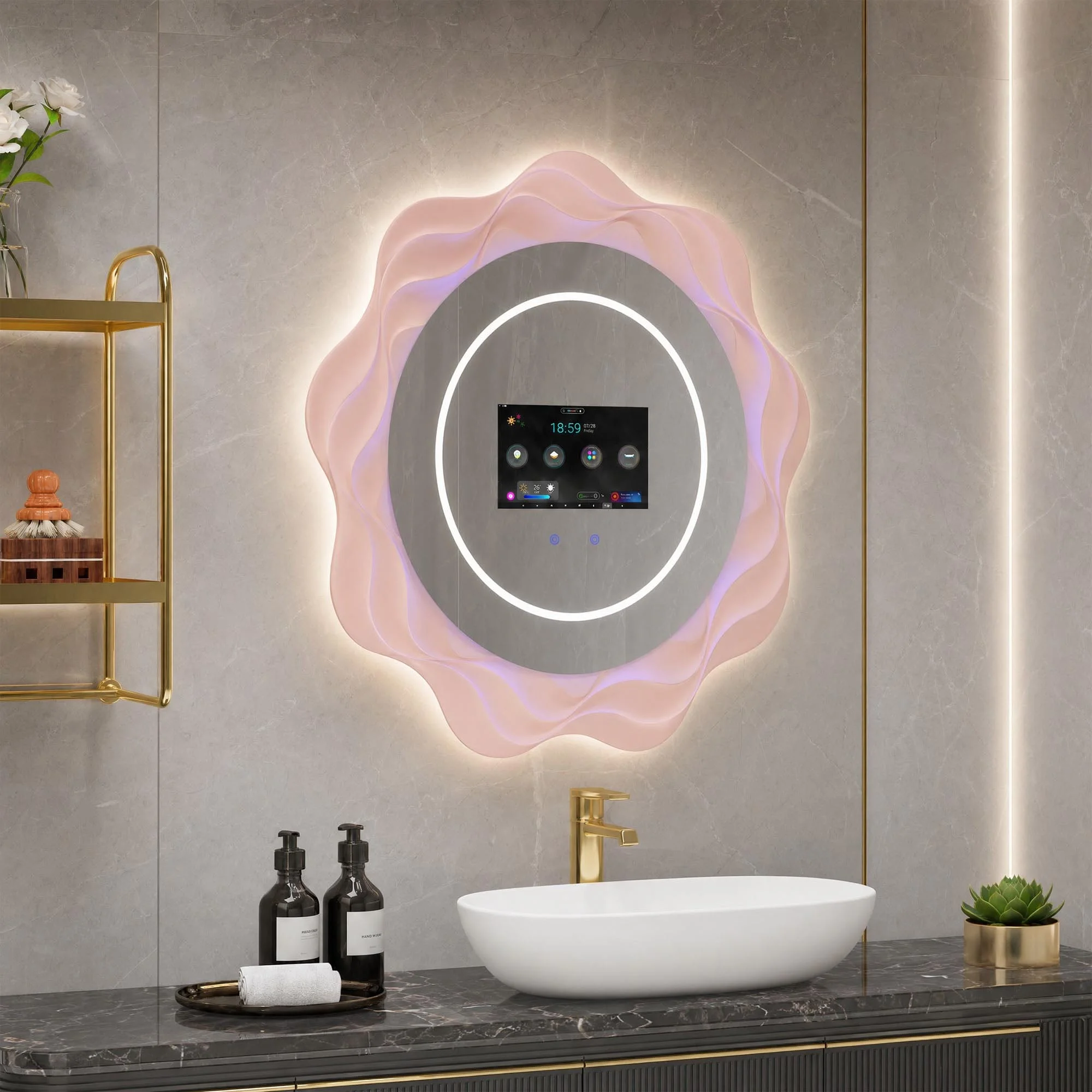 Bathroom Mirror With Television