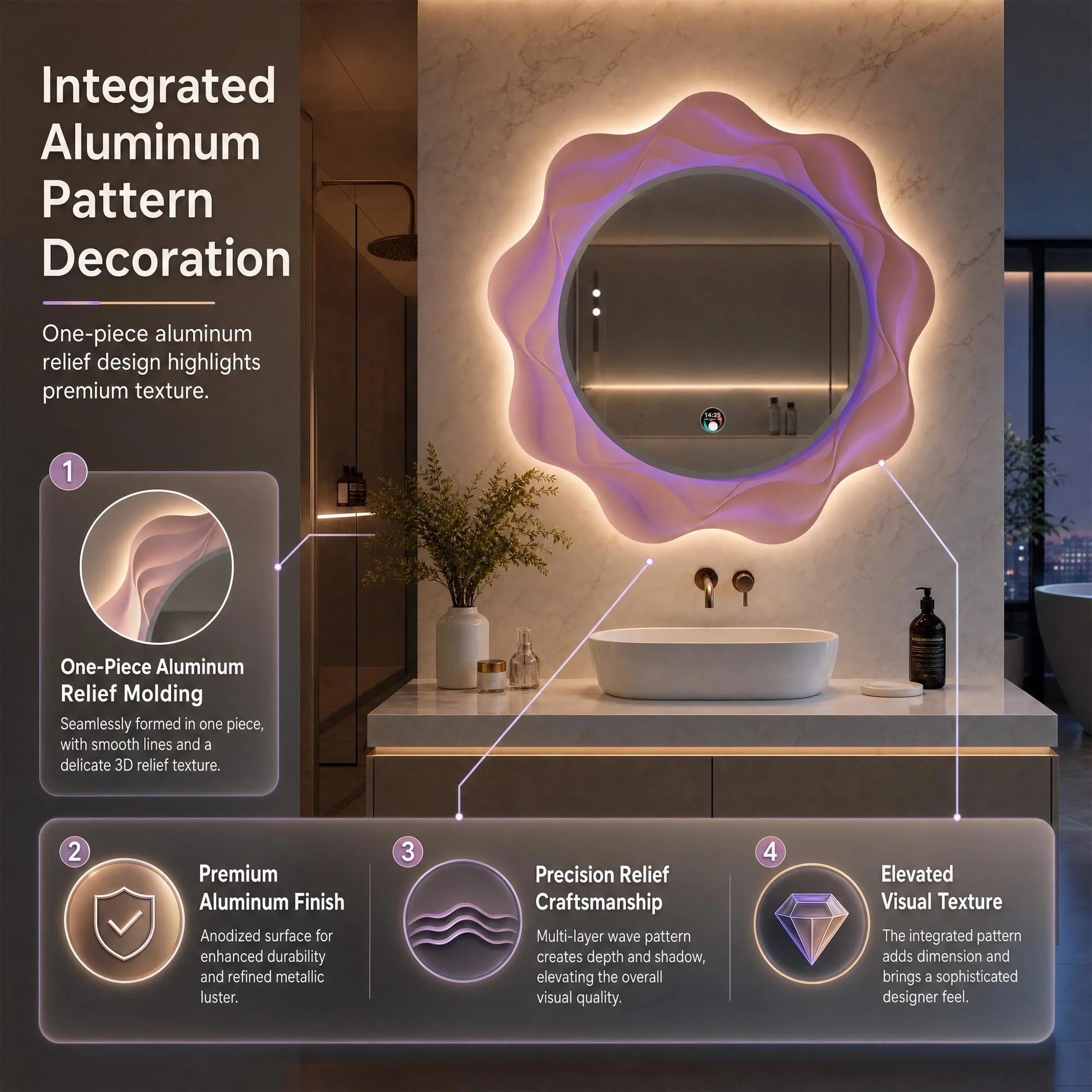 Lighted Bathroom Vanity Mirror
