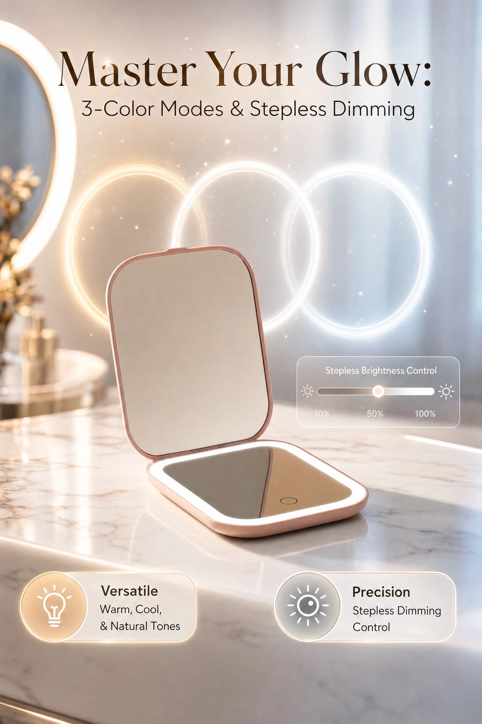Led Travel Mirror