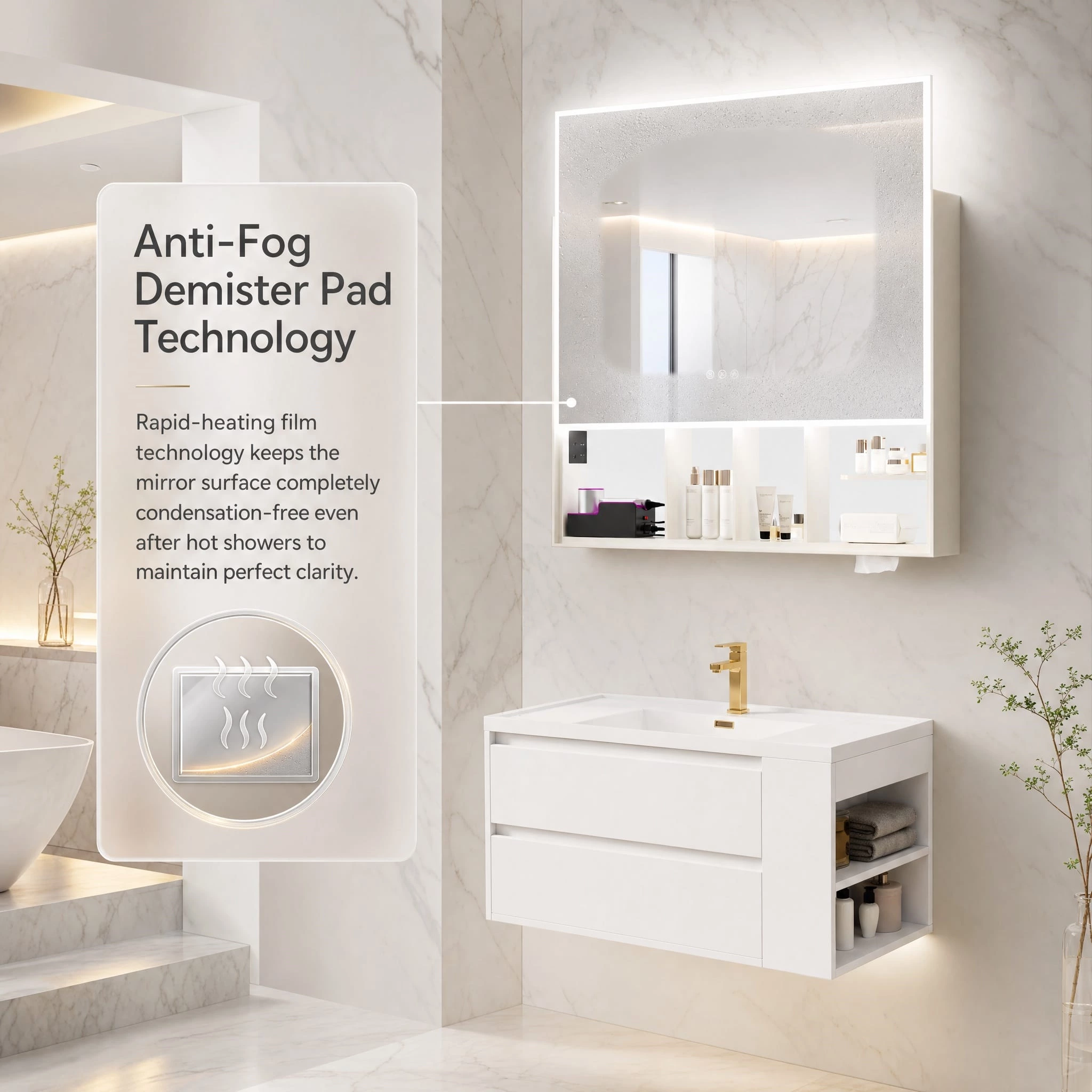 Wall Mounted Bathroom Cabinet