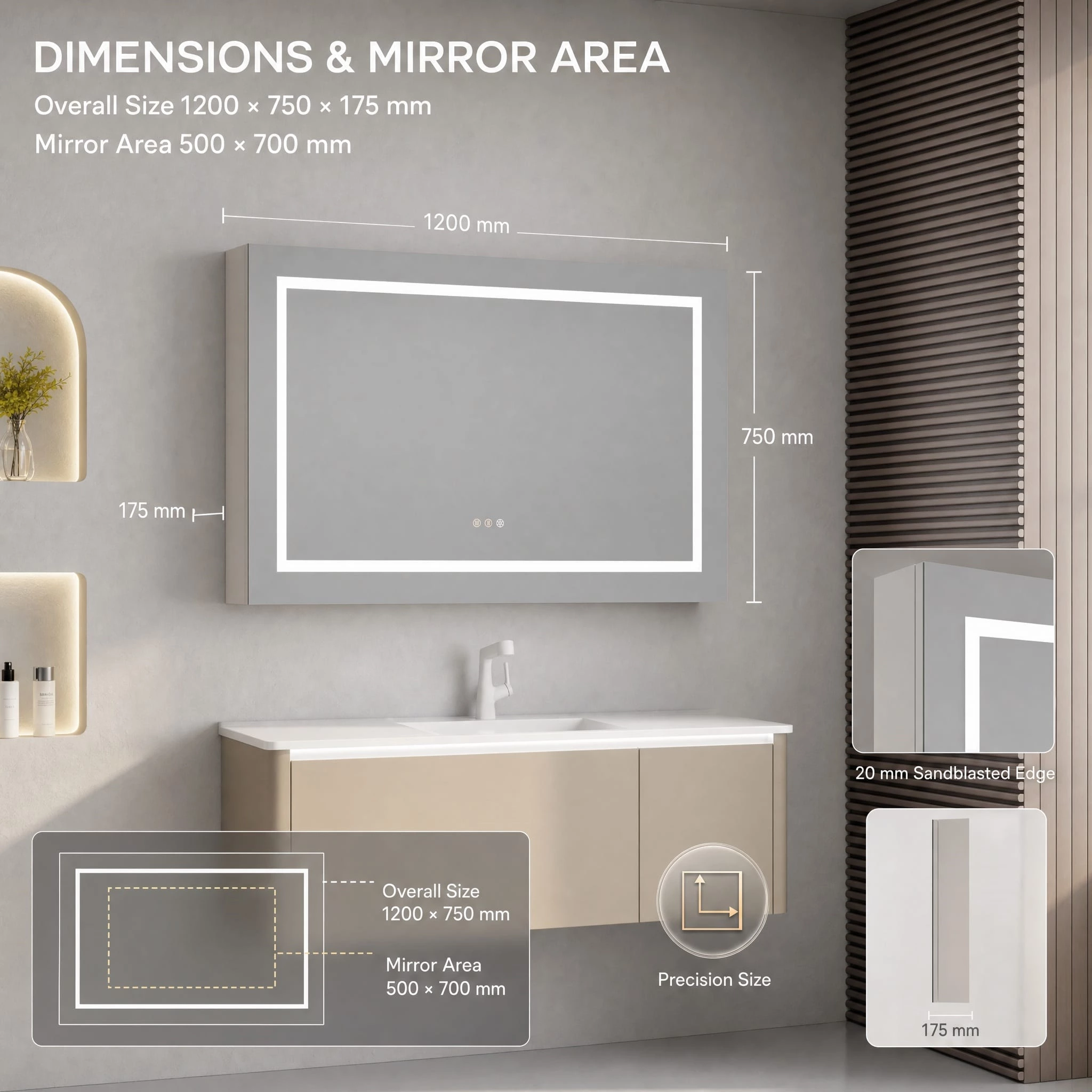 Intelligent Bathroom Cabinet With Mirror
