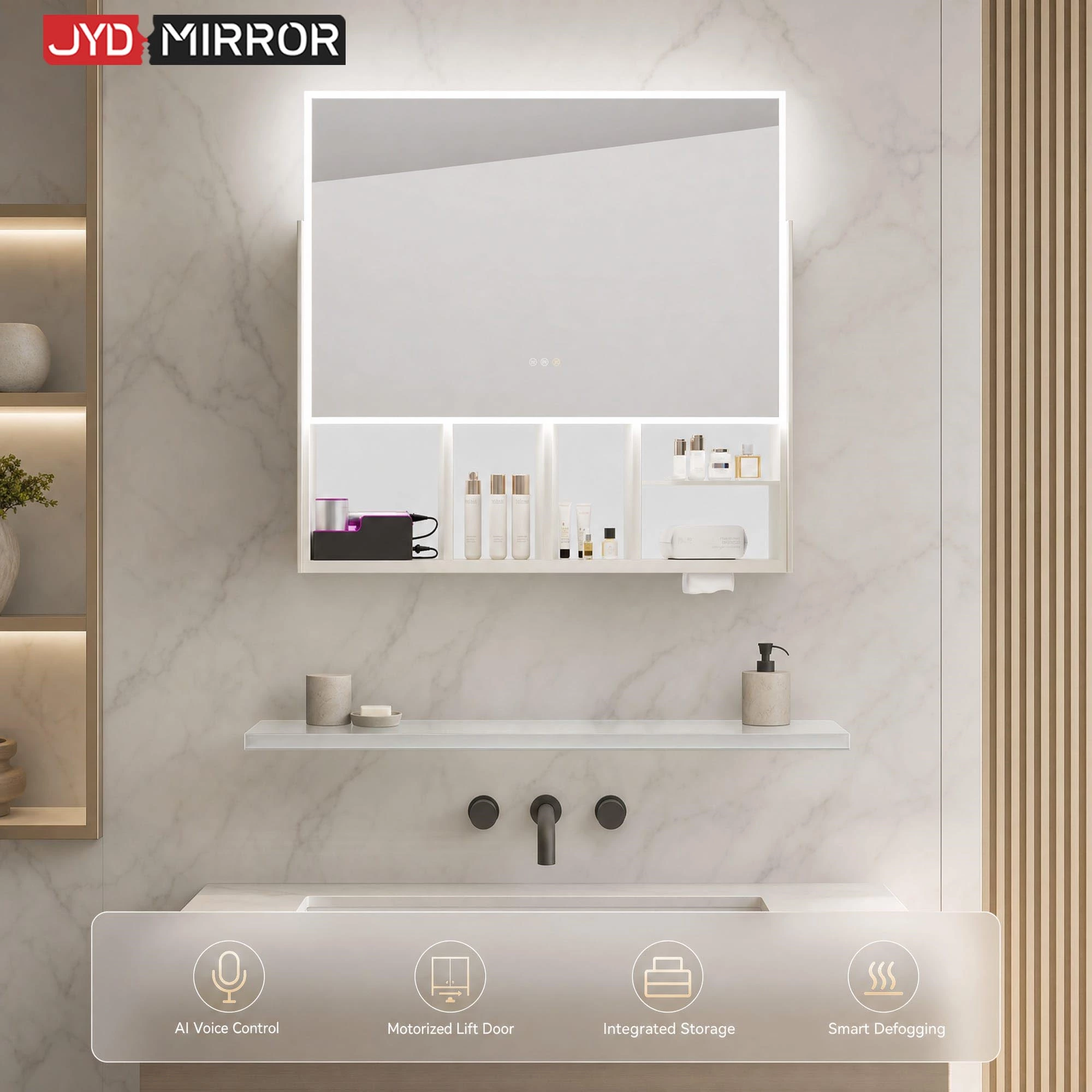AI Bathroom Mirror Cabinet