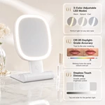 Foldable Lighted Travel Mirror