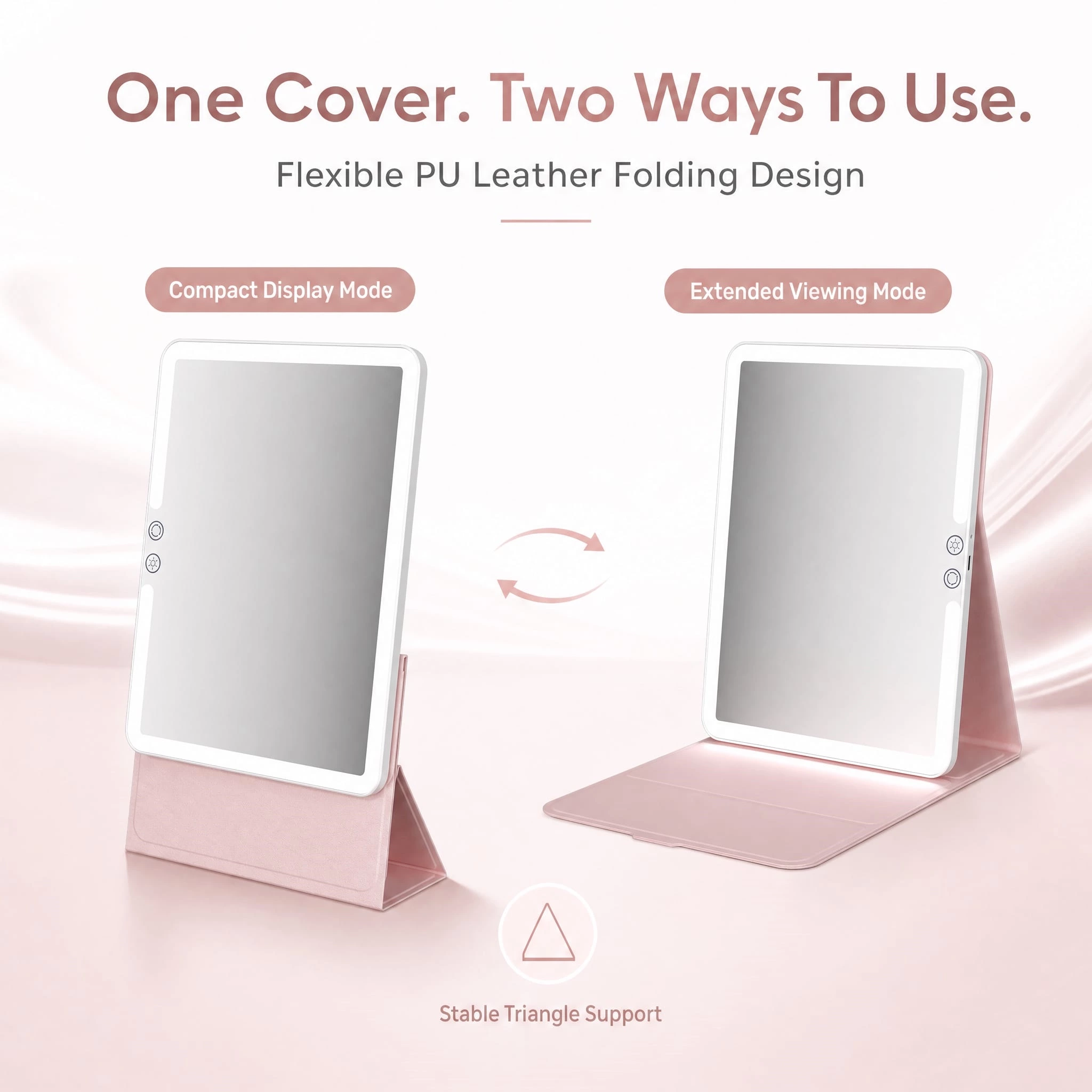 folding vanity mirror