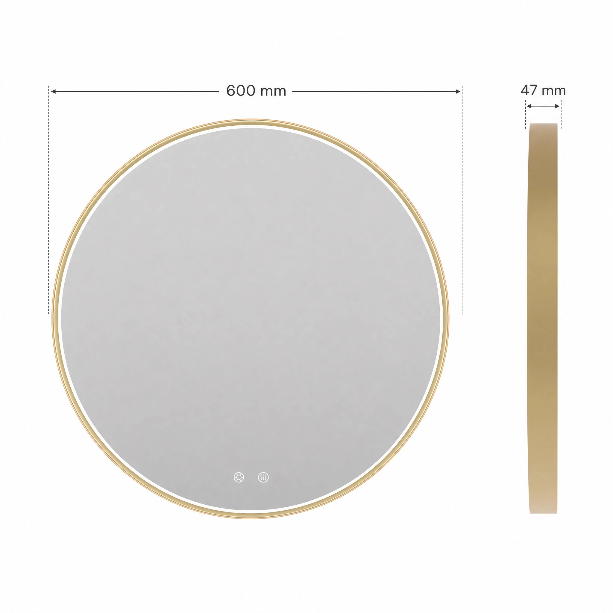 Round Led Bathroom Mirror