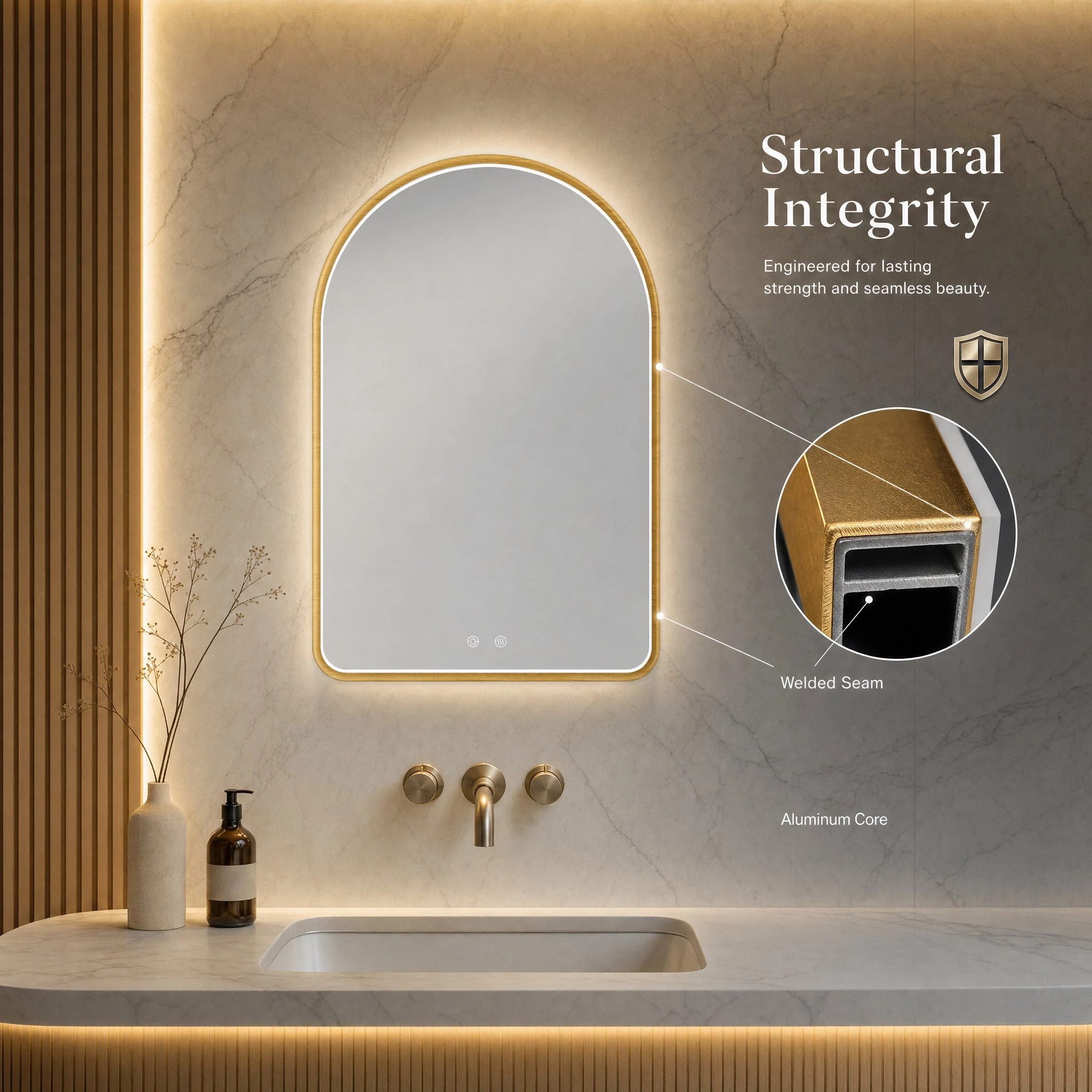 Lighted Bathroom Vanity Mirror