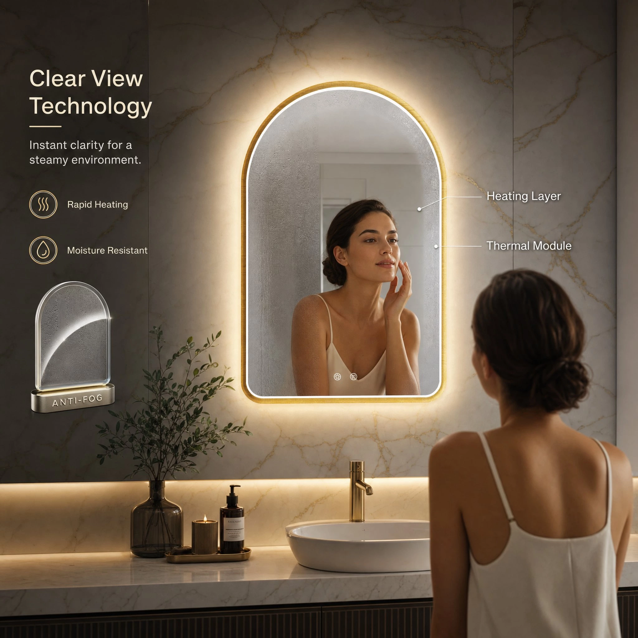 Wall Mounted Bathroom Mirror