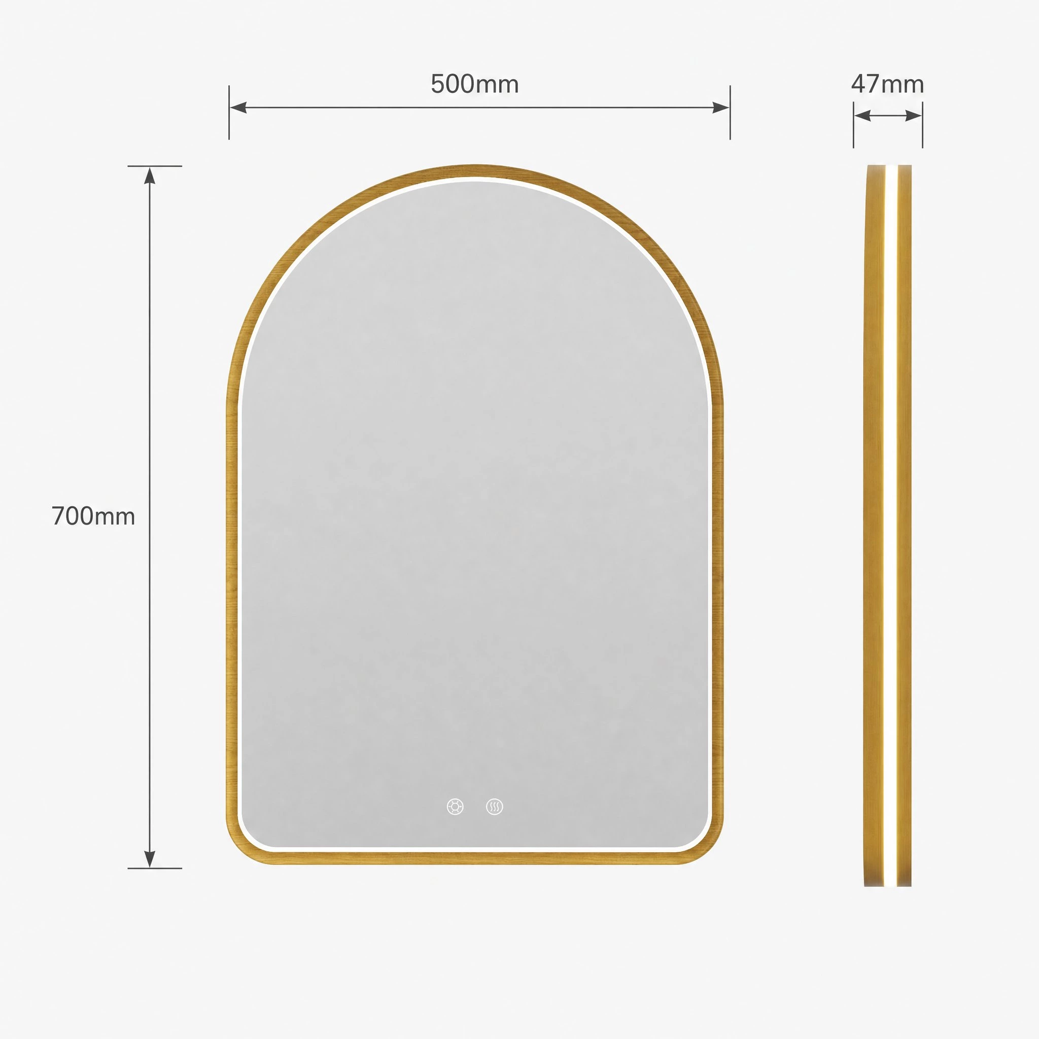 Anti Fog Bathroom Mirror