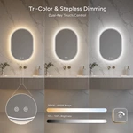 Oval Led Bathroom Mirror