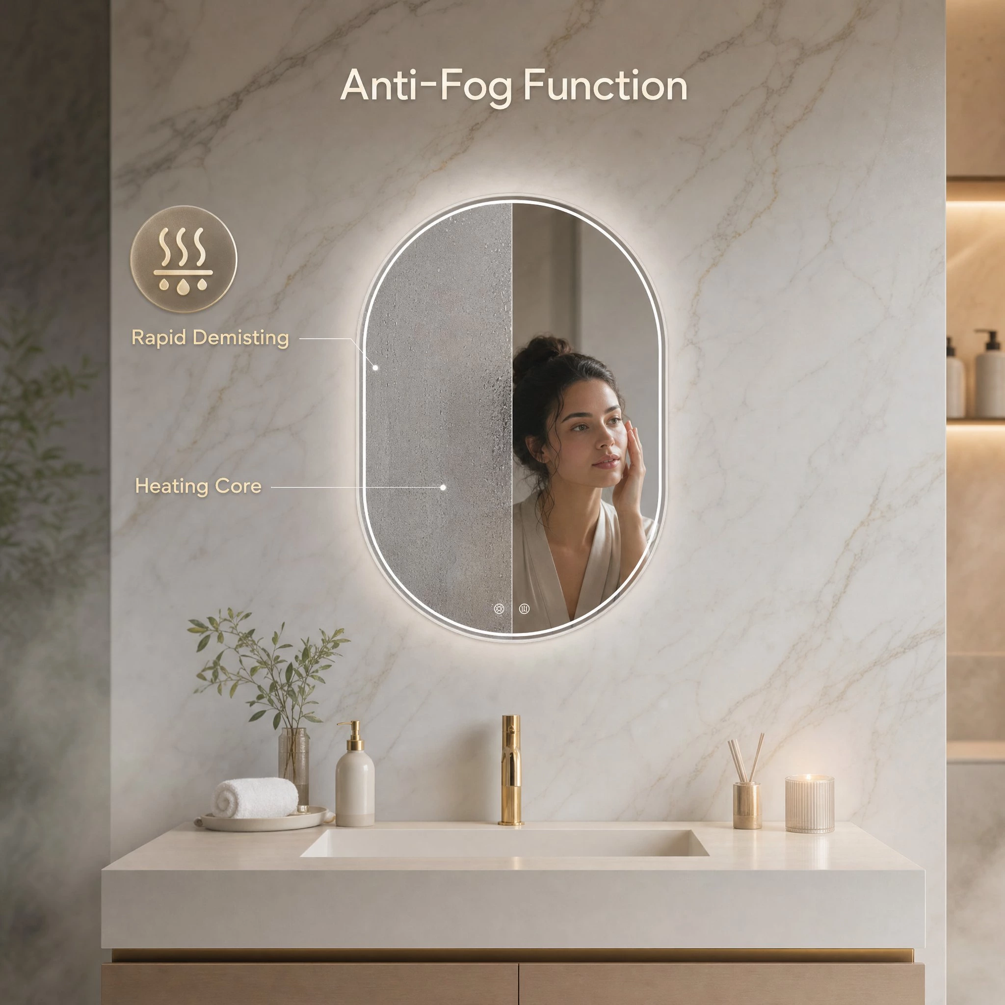 Oval Bathroom Vanity Mirrors