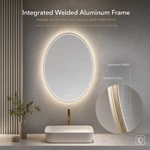 Oval Bathroom Mirror With Light