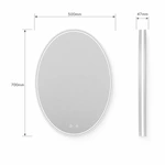Oval Illuminated Bathroom Mirror