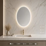 Anti-Fog Oval Led Mirror