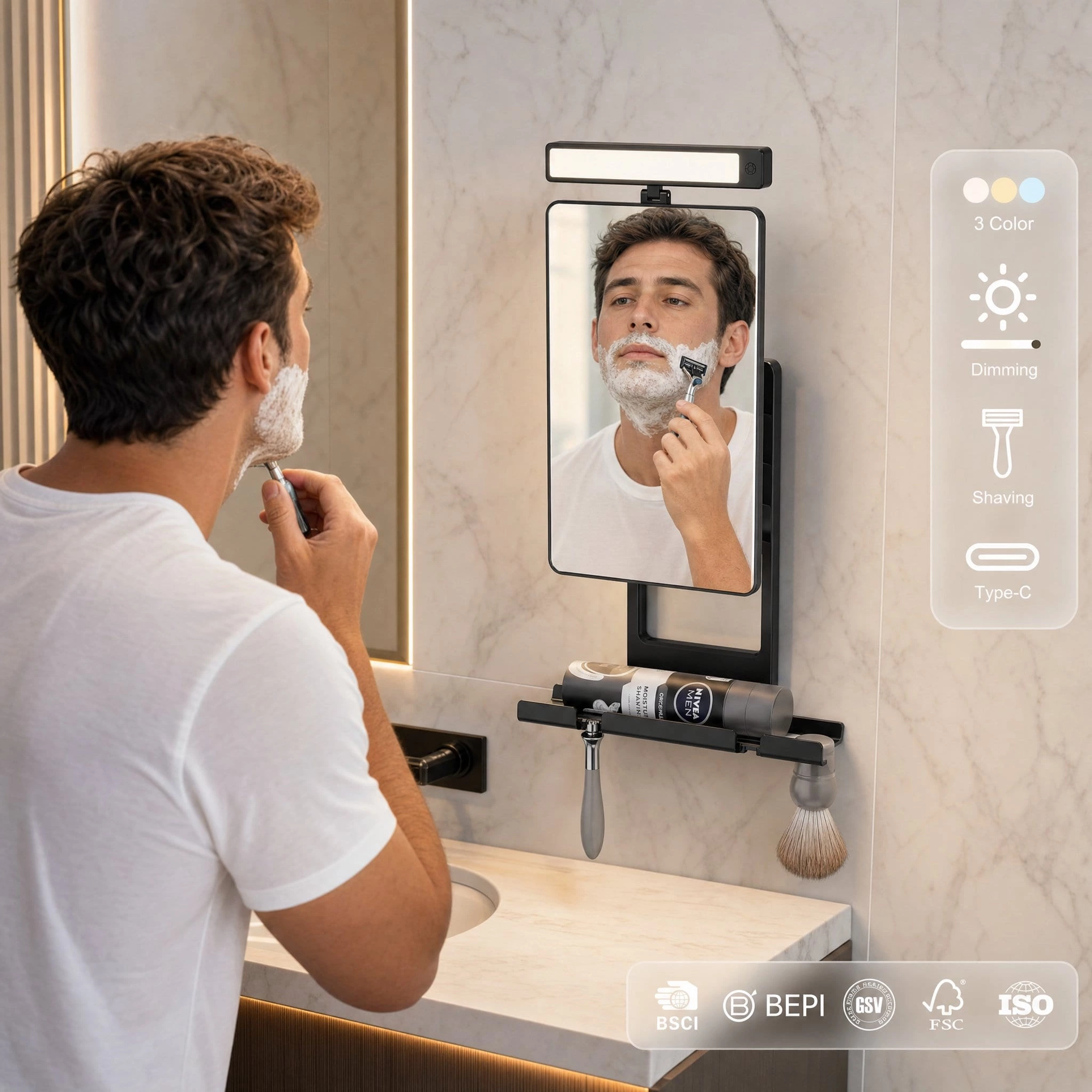 Led Shower Mirror