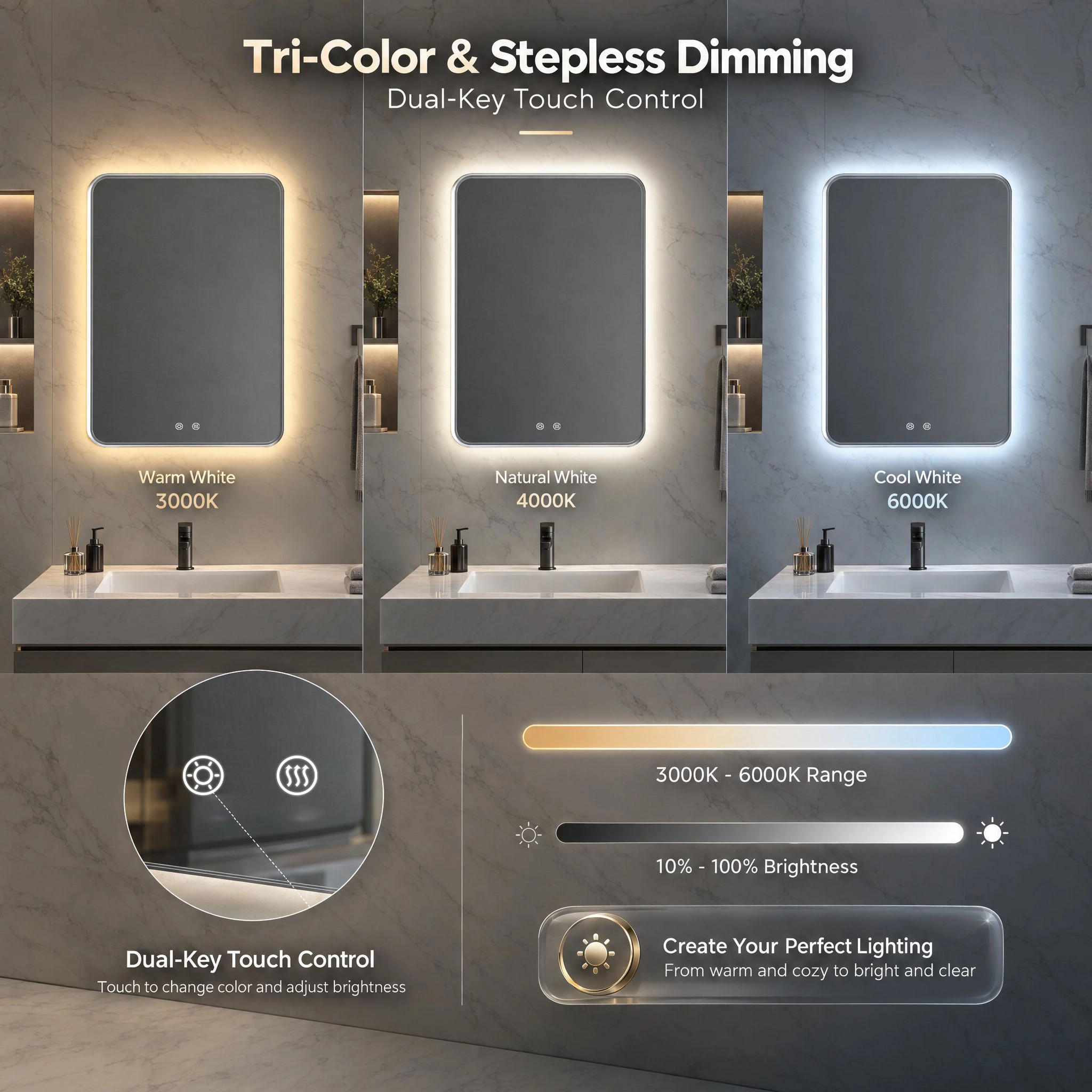 Framed Bathroom Mirrors
